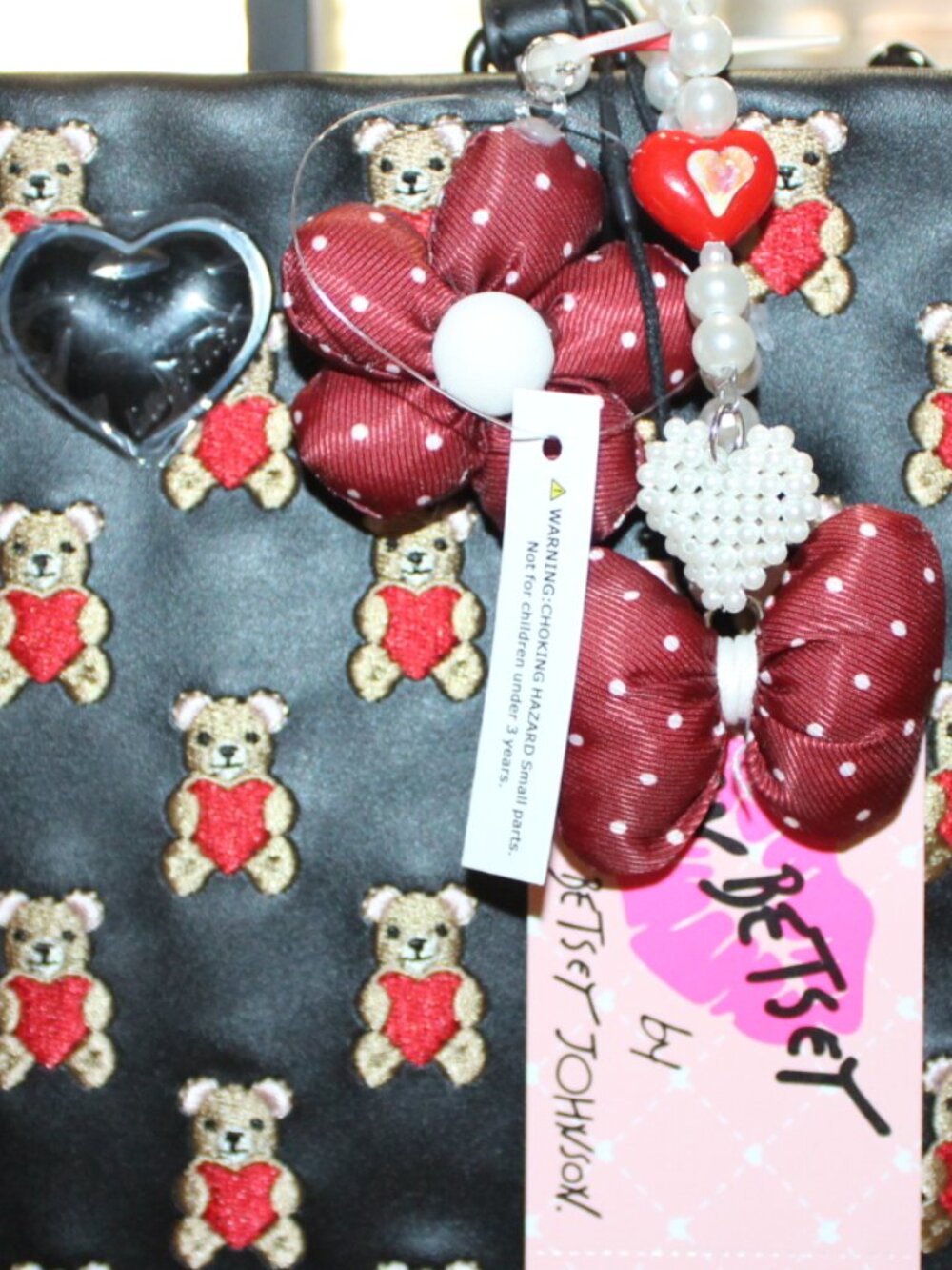 NWT LUV Betsey Johnson LBSAIN Tote/crossbody purse Darling! - Picture 2 of 11